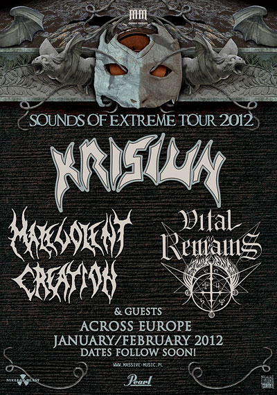 KRISIUN / MALEVOLENT CREATION / VITAL REMAINS - MKC, 29.02.2012(Skopje)