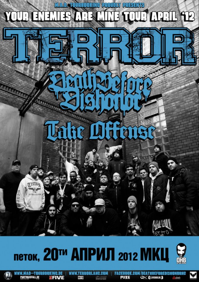 TERROR / DEATH BEFORE DISHONOR / TAKE OFFENSE во МКЦ