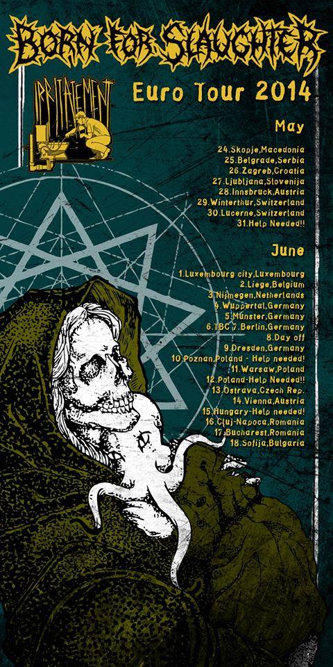 BORN FOR SLAUGHTER + IRRITATEMENT + DISEASE @ Skopje