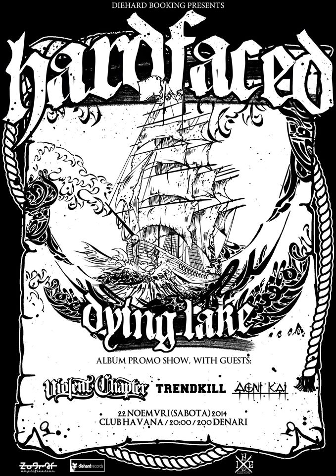 HARDFACED (koncertna promocija) + VIOLENT CHAPTER, AGNI KAI, TRENDKILL / 22.11. @ Club Havana, Skopje