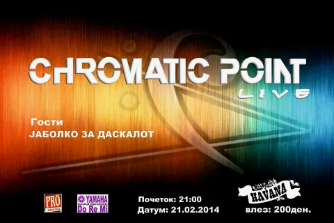 CHROMATIC POINT & Jabolko Za Daskalot live at Club Havana Skopje