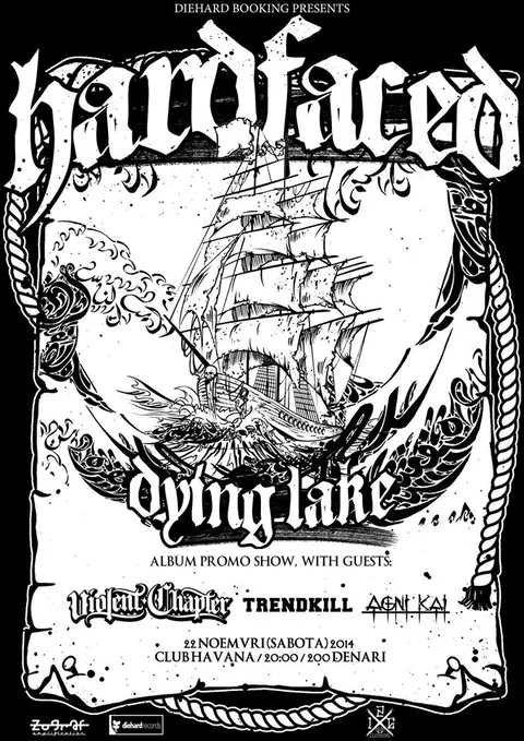 HARDFACED (koncertna promocija) + VIOLENT CHAPTER, AGNI KAI, TRENDKILL / 22.11. @ Club Havana, Skopje